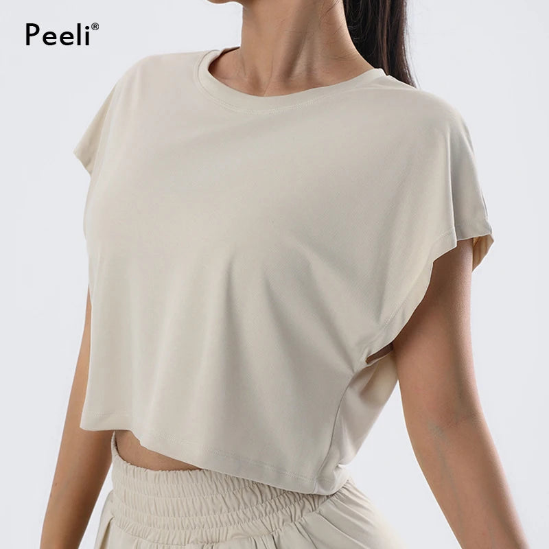 Loose Cropped Yoga Top