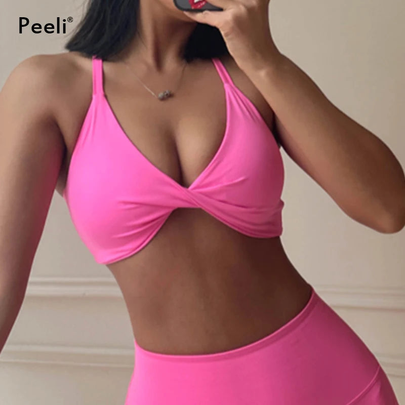 Push Up Sports Bra