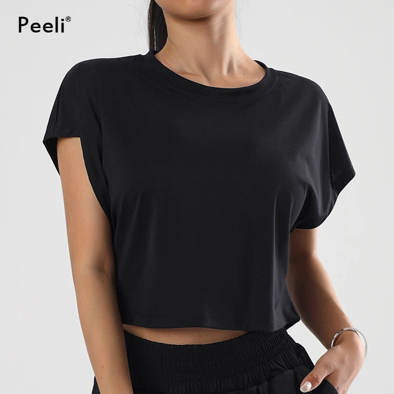 Loose Cropped Yoga Top